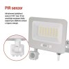 LED reflektor GLARO s pohybovým čidlem, 50 W, bílý, IP54, 5000 lm, neutrální bílá