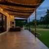 LED solární řetěz, 200LED, 22m, teplá bílá