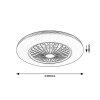 DALFON2 LED stropní svítidlo s ventilátorem 71330