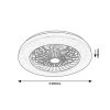 DALFON2 LED stropní svítidlo s ventilátorem 71329