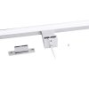 LED koupelnové osvětlení nad zrcadlo 3v1, 7W, 455lm, 4000K, IP44, 40cm, chrom