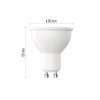 LED žárovka Classic MR16 / GU10 / 7 W (60 W) / 800 lm / neutrální bílá / stmívatelná