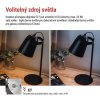 Stolní lampa NINA na žárovku E27, černá