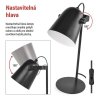Stolní lampa NINA na žárovku E27, černá