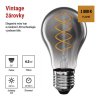 LED žárovka DECO SMOKED A60 / E27 / 4,5 W (19 W) / 180 lm / flame
