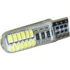 254889 zarovka led t10 12v bila 24xsmd3014 silica