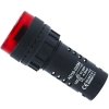 Kontrolka 230V LED 29mm, AD16-22SM červená s bzučákem