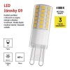 LED žárovka Classic JC / G9 / 4,9 W (60 W) / 806 lm / neutrální bílá