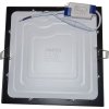 Podhledové světlo LED 18W, 220x220mm, 3000K, 230V, vestavné,černé