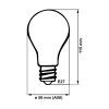 Žárovka LED TRIXLINE 8W E27 A50 denní bílá