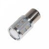 LED žárovka BAU15S oranžová 12SMD Samsung + 3W Osram 10-30V
