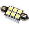 30650 zarovka led sv8 5 8 sufit 12v bila 6x led smd5050 delka 36mm