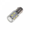 76881 led zarovka 12 24v s patici ba15d dvouvlakno bila 15led 5730smd