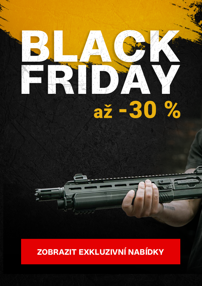 Black Friday – slevy až 30 % na vzduchovky, T4E pistole a zbraňové příslušenství