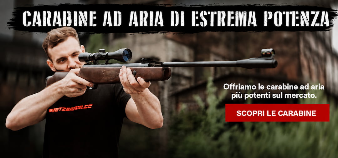 Carabine ad aria compressa ad alta potenza fino a 100J