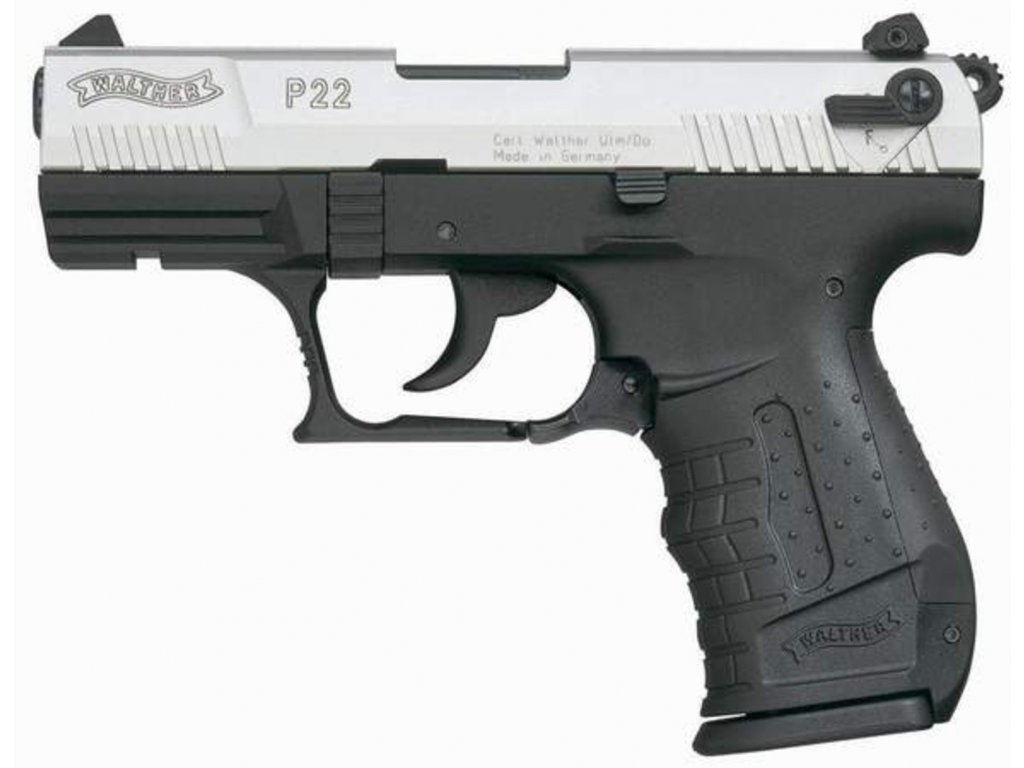 10069 1 plynova pistole walther p22 bicolor cal 9mm
