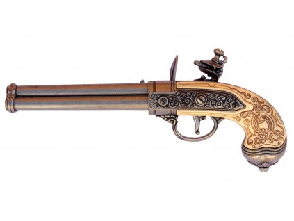 11809 1 replika pistole trojhlavnova s kresacim zamkem