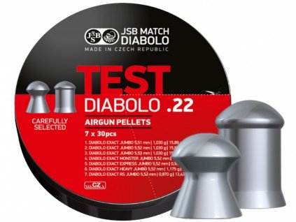 Diabolo JSB Exact Jumbo TEST pentru pușcă .22