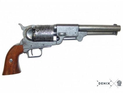 15460 replika revolver colt dragoun usa 1848 nikl