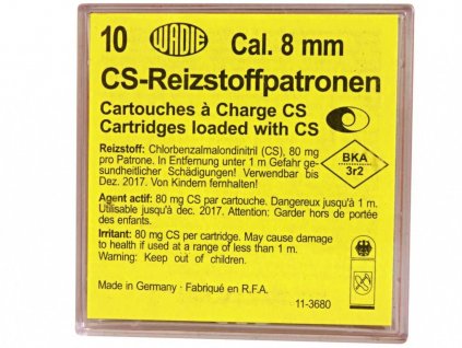 Naboje gazowe CS 8mm pistolet Wadie 10szt