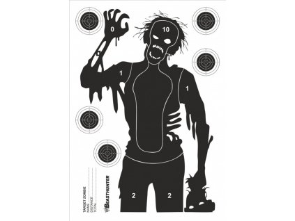 Beast Hunter Zombie Silhouette Ziel 10pcs