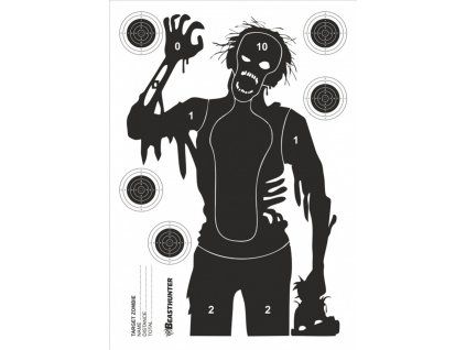 Cible silhouette Beast Hunter Zombie 10 pièces