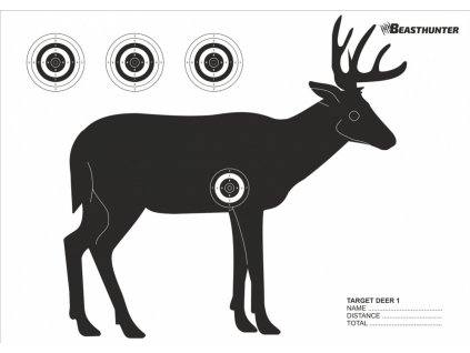 Terč silueta Beast Hunter Deer 10ks
