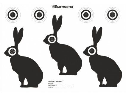 Cible silhouette Beast Hunter Rabbit 10 pcs