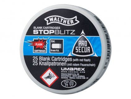 Startpatronen 9mm pistool 25st Walther Flash