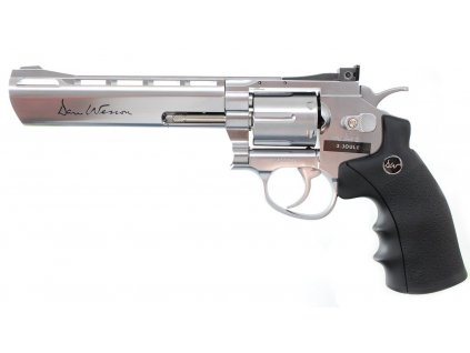 Vzduchový revolver ASG Dan Wesson 6" silver na diabolky 4,5mm