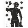 Schietschijf silhouet Beast Hunter Zombie 10 stuks