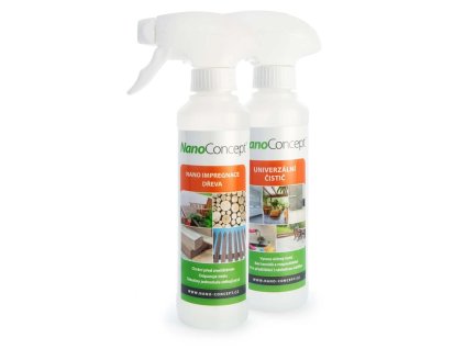 Set nano impregnace dřeva 250 ml