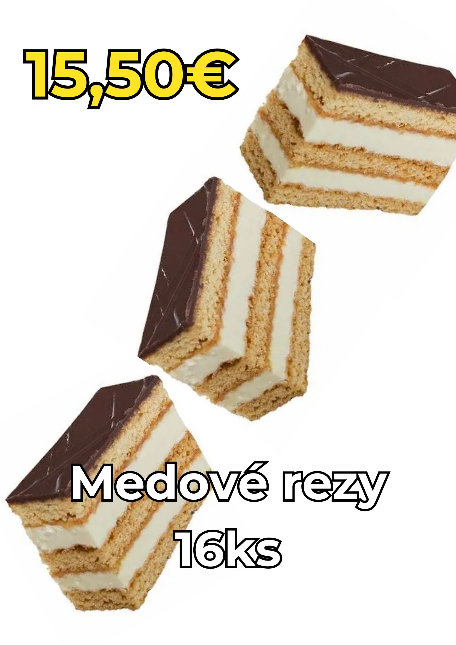 Medové rezy 16ks