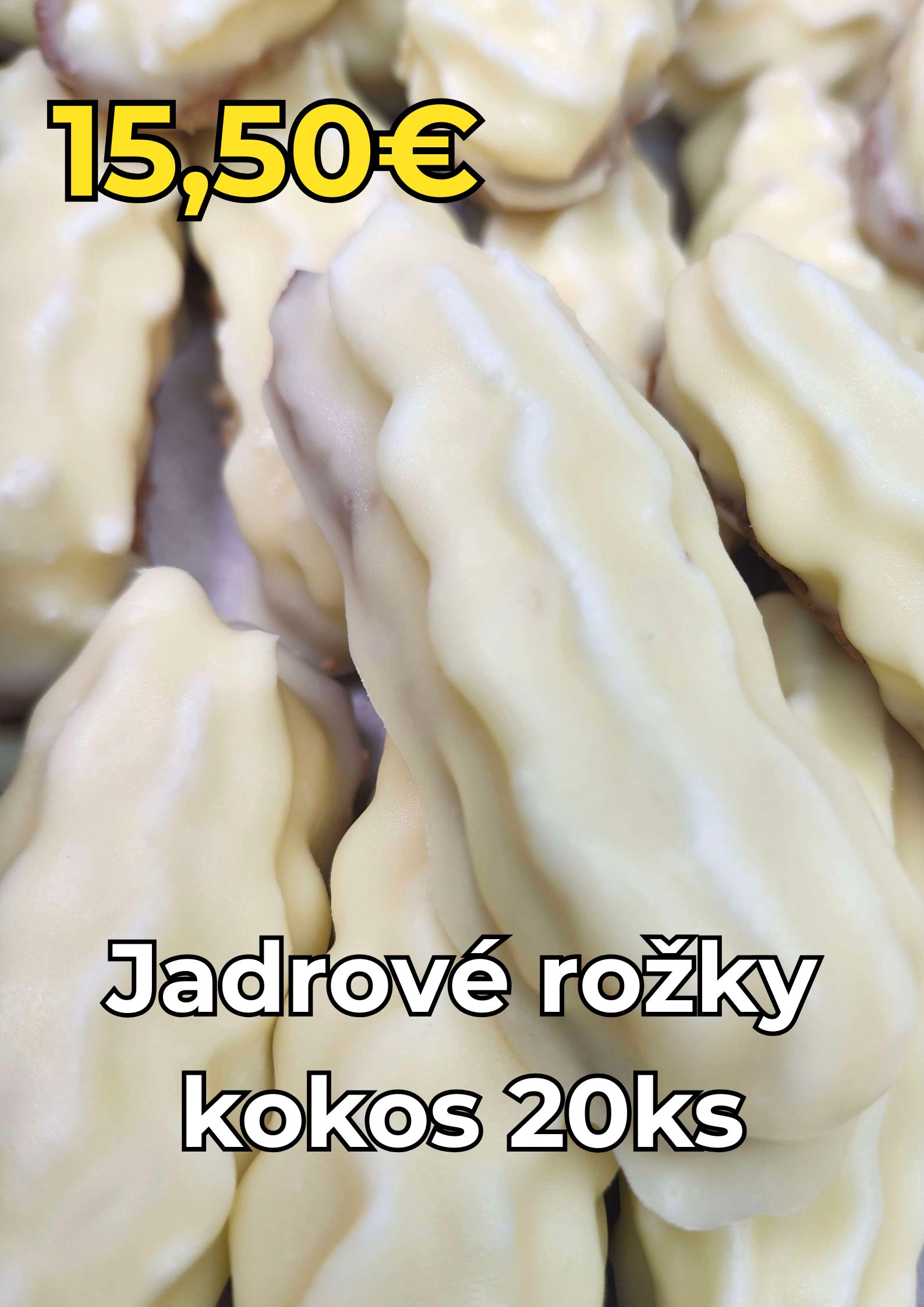 Jadrové rožky kokos 20ks