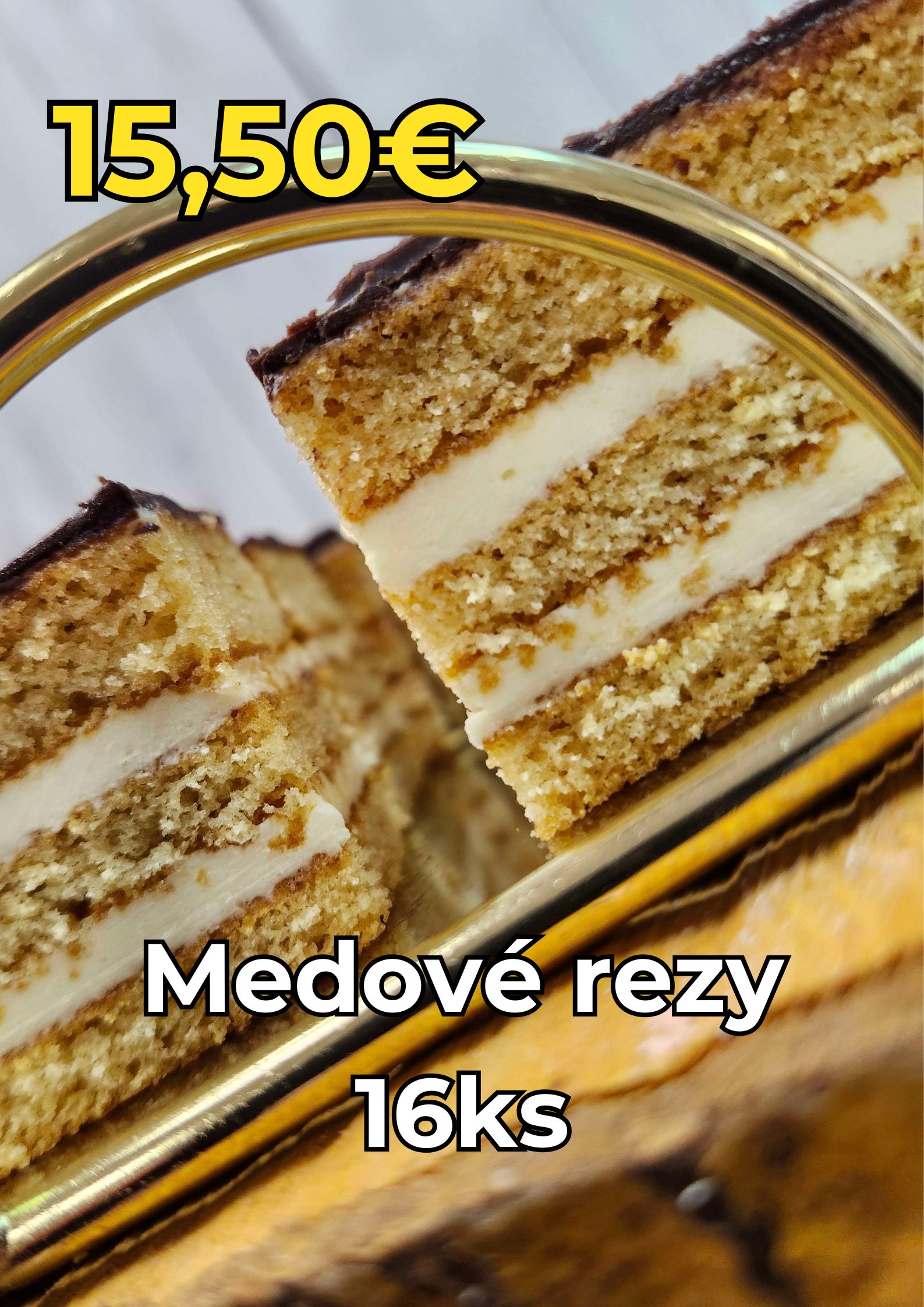 Medové rezy 16ks