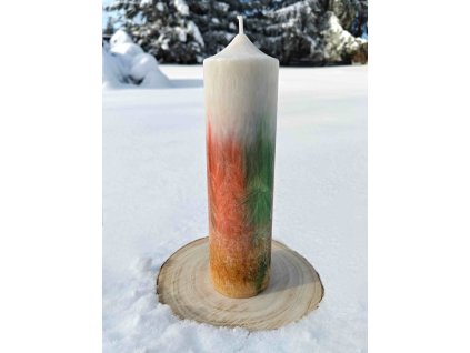 Palmová svíčka 21cm - Přítomný okamžik