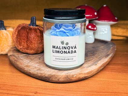Vonná svíčka ve skle - MALINOVÁ LIMONÁDA (190g)