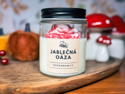 Vonná Svíčka ve skle - Jablečná Oáza ( 190g)