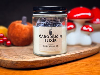 Vonná svíčka ve skle - ČARODĚJČIN ELIXÍR (190g)