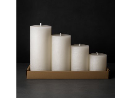 Bile adventni svicky s vuni jasminu