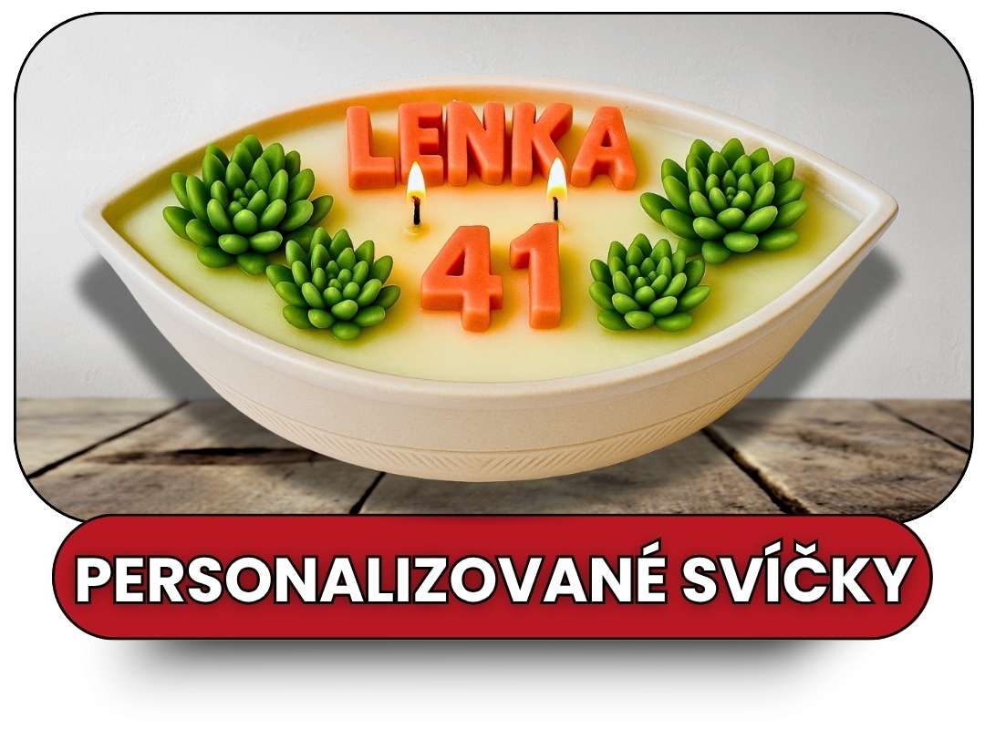 Personalizované sójové svíčky