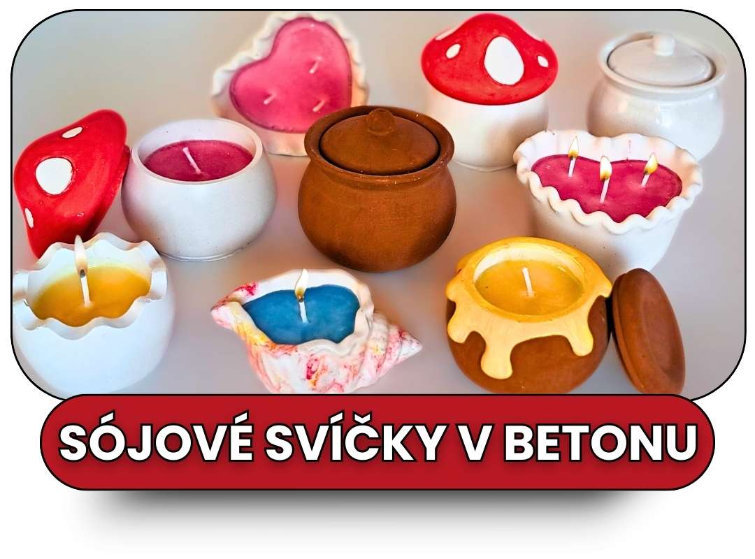 Ekologické svíčky v betonu