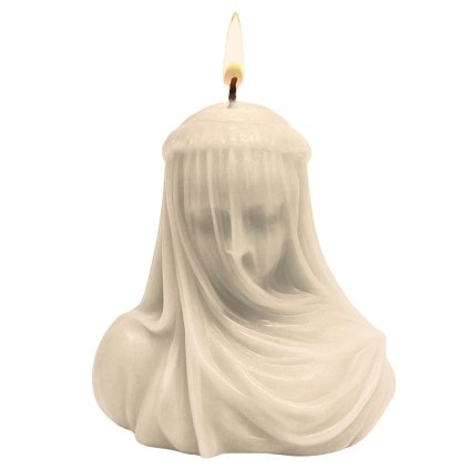 svatební svíčka nevěsta s knotem