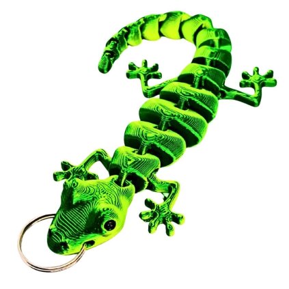 3D ještěrka Gekon přívěšek flexi