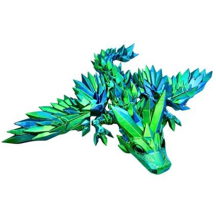 krystalový drak s křídly mládě