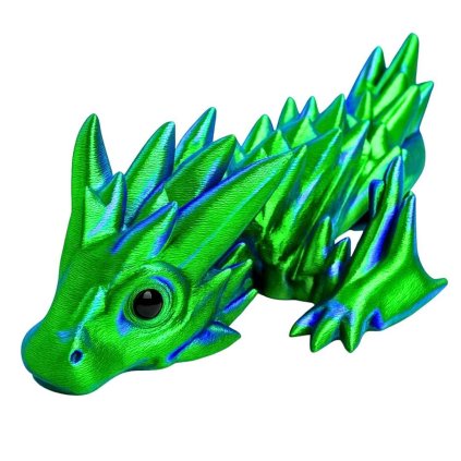 3D drak křišťálový přívěsek