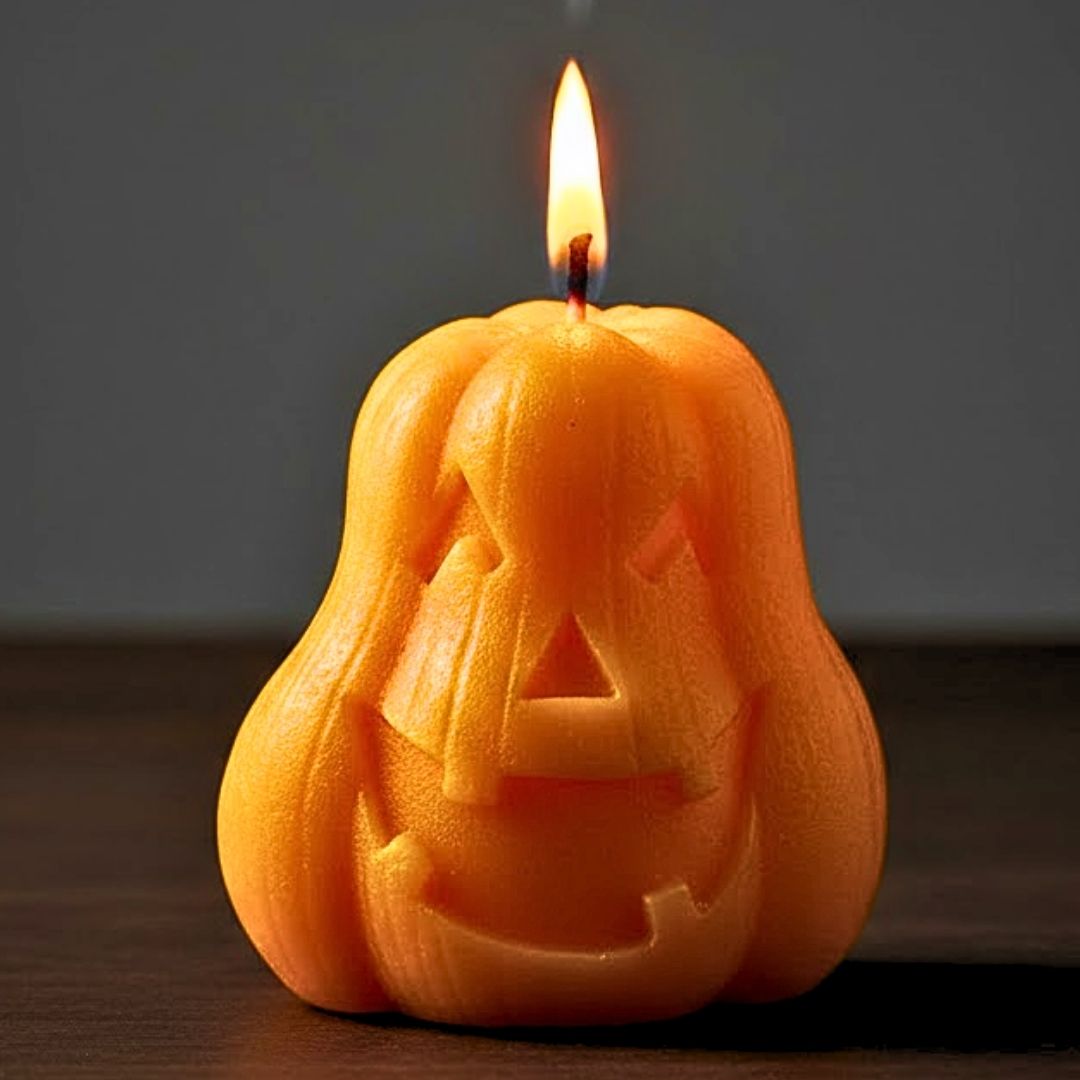 Vonná svíčka Dýně | 135 g | Svíčkománie3D | Zvolte si barvu: Oranžová