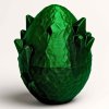 3D krystalové vajíčko zelenočerné