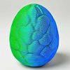 3D dinosauří vajíčko zeleno modrý