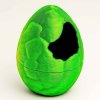 3D dinosauří vajíčko prasklé žlutozelené